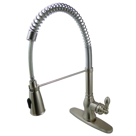 Gourmetier Single-Handle Pre-Rinse Kitchen Faucet, Brushed Nickel GSY8898ACL